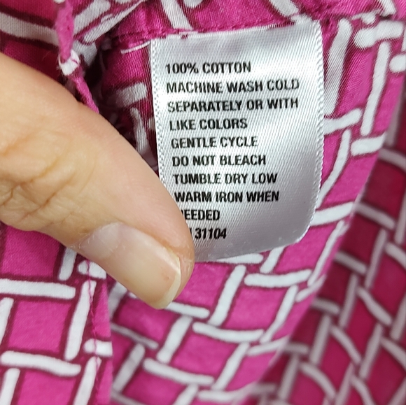 Crown & Ivy Pink Printed Button Down Shirt - Picture 13 of 13